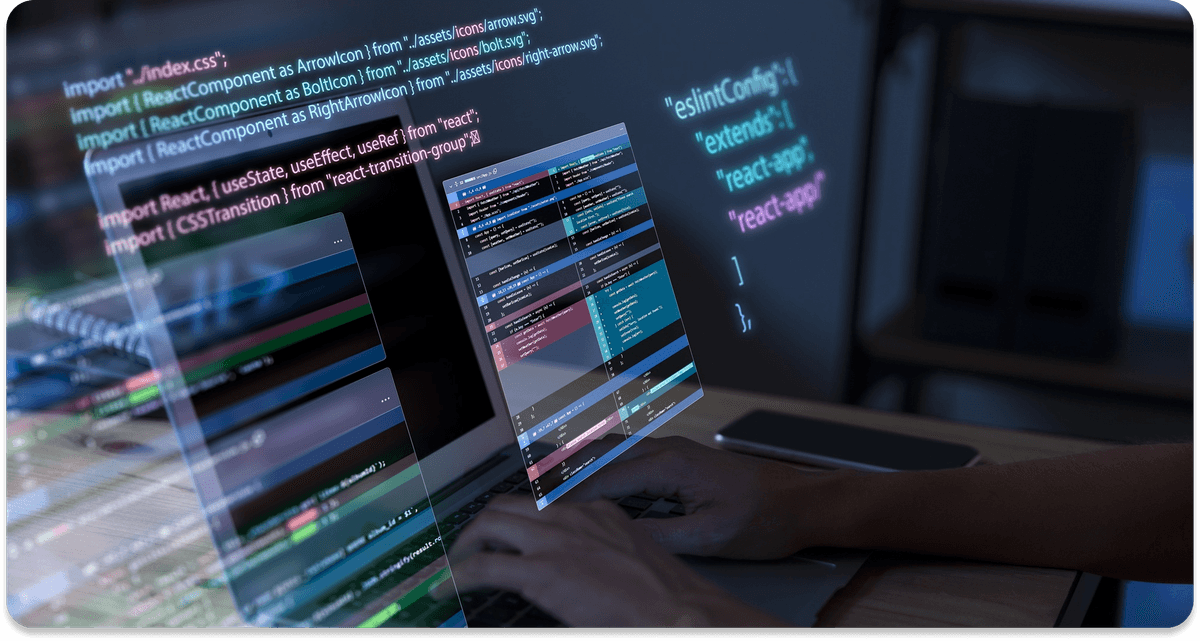 Team analyzing data